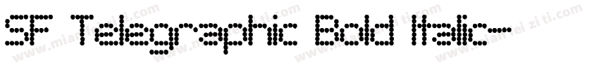 SF Telegraphic Bold Italic字体转换